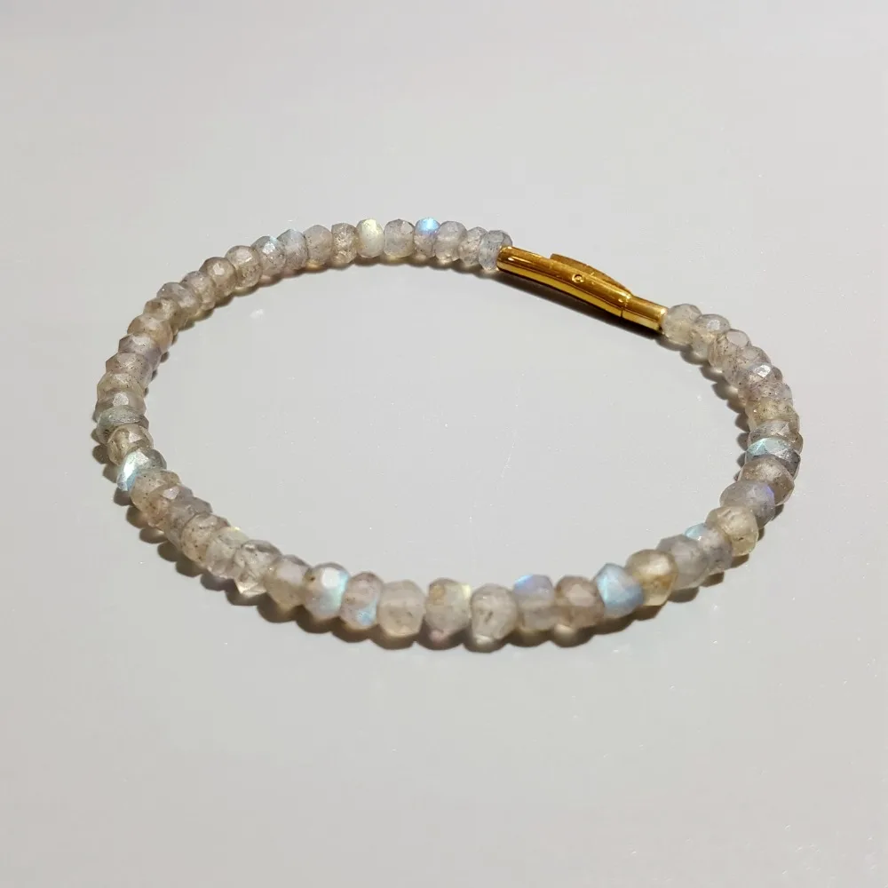 Lii Ji Matte Natural Stone Moonstone/Labradorite Bracelet