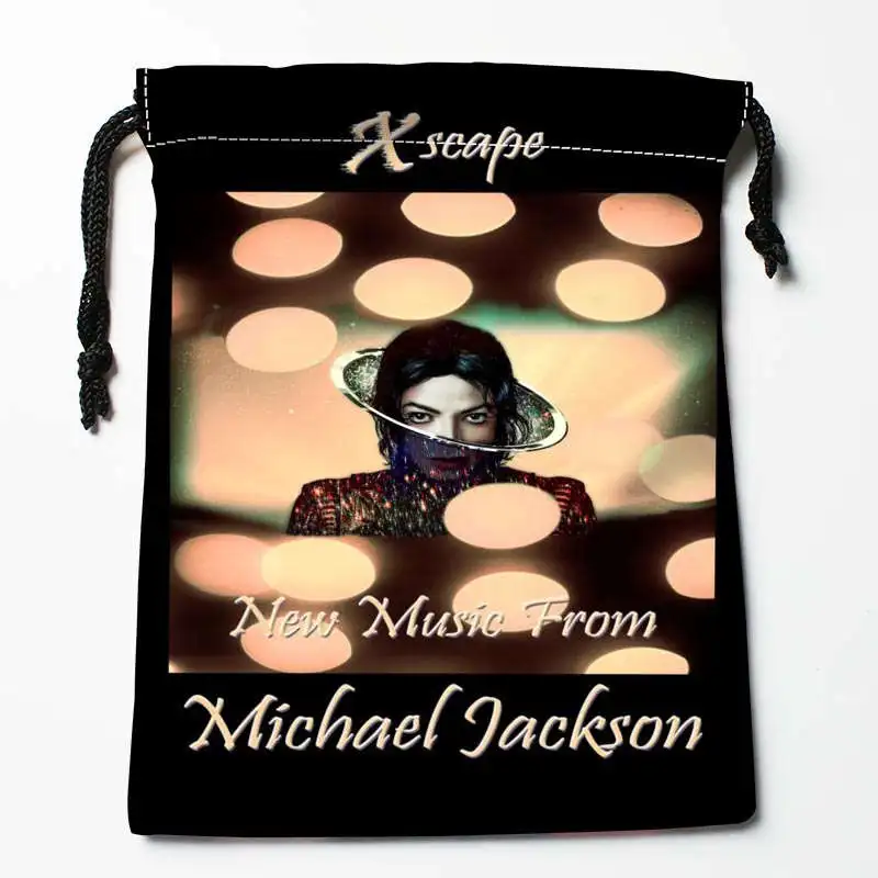 New Arrival Michael Jackson #s Drawstring Bags Custom Storage Printed Receive Bag Type Bags  Storage Bags Size 18X22cm