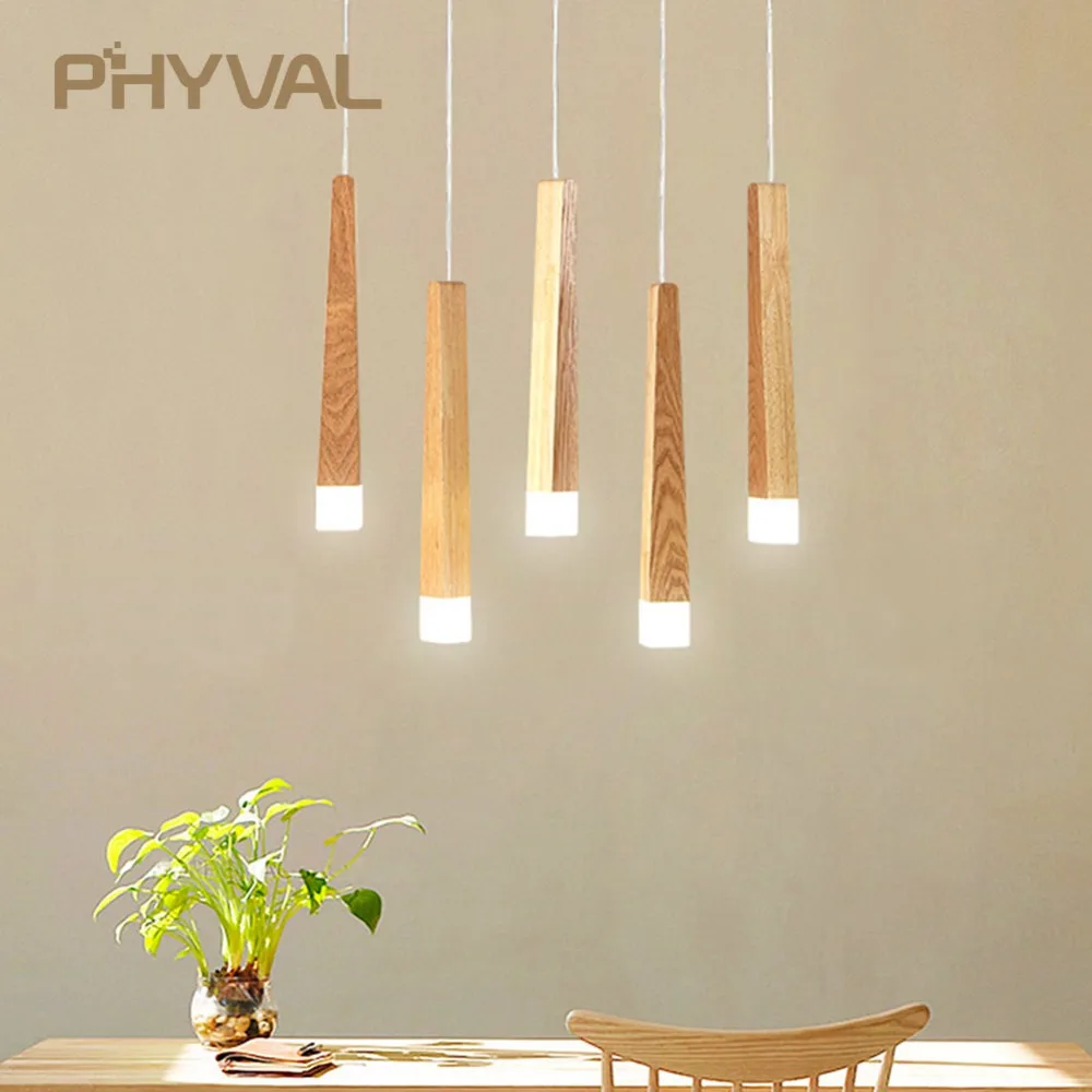 

Led Pendant Lamp matchstick Pendant Lamp wooden light creative pendant lamp bar saloon restaurant home Modern solid wood Lamp