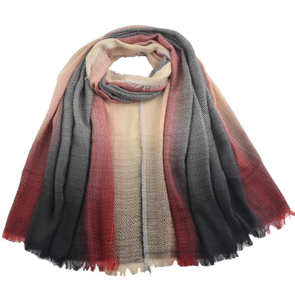 Winter 2019 tie dye British scarf woman,long cotton polyester scarf shawls,bandana,scarves stole,poncho and cape,sjaal pashmina