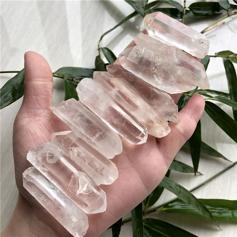 Raw Clear Quartz Sticks Natural Crystal Points for Healing Meditation Energy Cleansing and DIY Jewelry Making