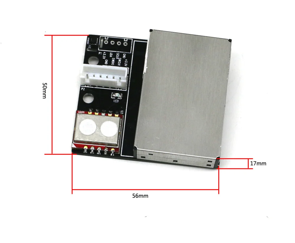 TTL/Modbus485 6 in 1 Formaldehyde Sensor Temperature and Humidity PM2.5 Air quality CO2 Sensor TVOC Detection Module laser Dust