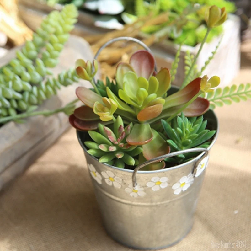 1 PCS Artificial Fleshiness Cactus Plant Fake Succulent Real Touch Palm Bonsai Landscape Decorative Flower for Home Table Decor
