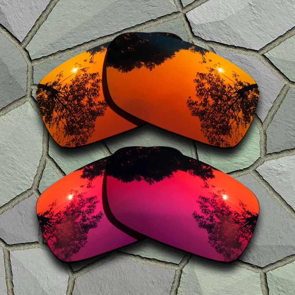 

Red Orange&Violet Red Sunglasses Polarized Replacement Lenses for Oakley Crankcase