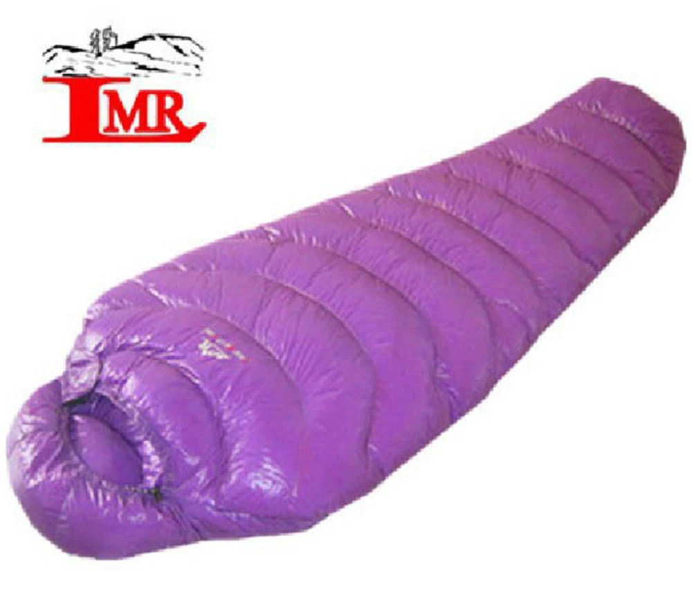 Waterproof Camping Sleeping Bag, White Goose Down Filling, Super Warm, Winter Use, LMR, High Quality, 2000G