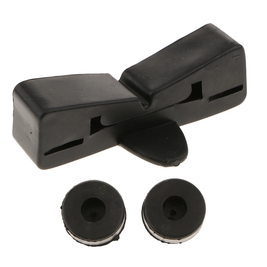 Black - Fuel Gas Tank Rear Rubber Holder Cushion Mount Pad Set For Honda CG 125 Motorbike