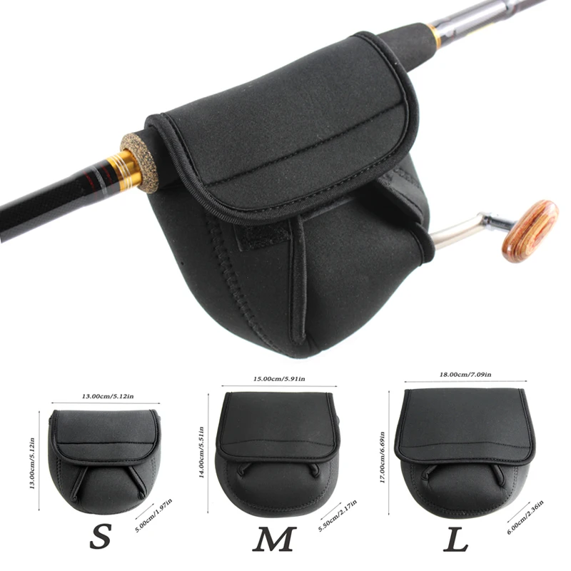 Angeln Tasche Spinning Angeln Reel Tasche S/M/L Olta Neopren Reel Schutzhülle Abdeckung Pesca Outdoor angelgerät PJ127 – Detail 1