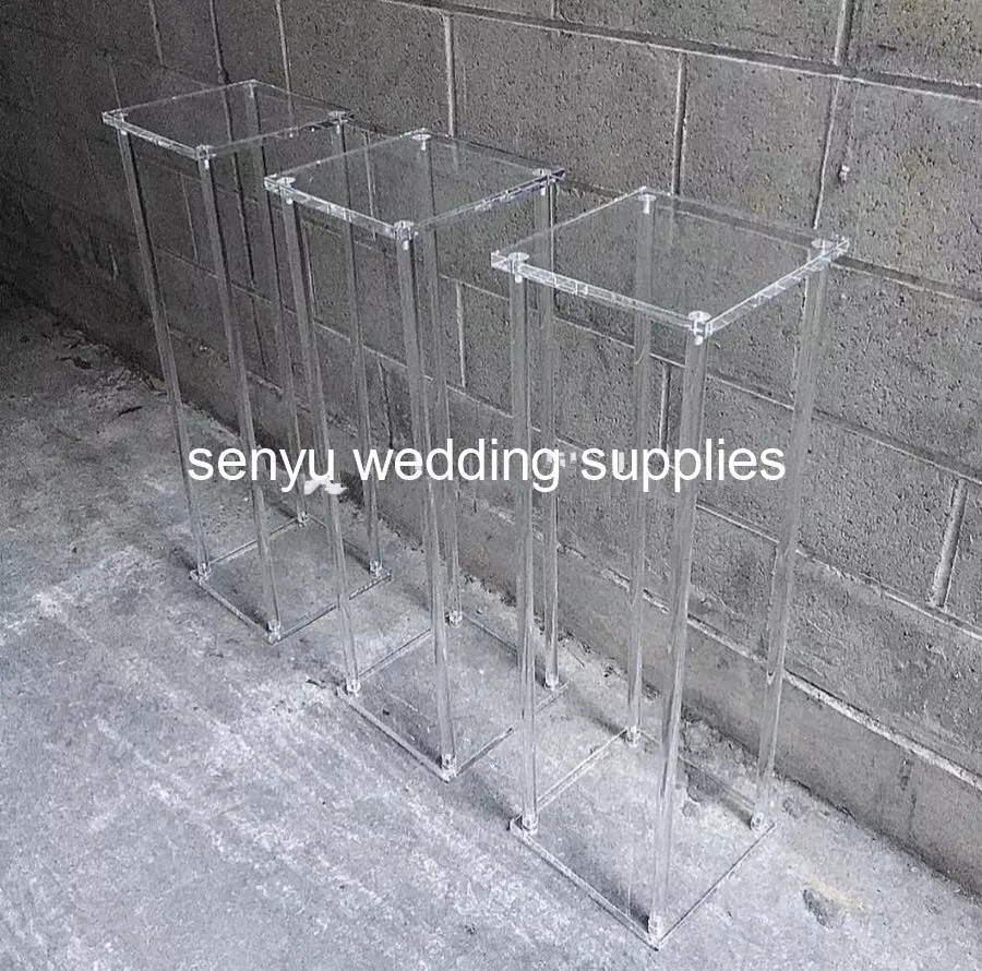 10pcs/lot acrylic crystal wedding centerpieces party  ceremony lead road,tall wedding flower holder  senyu0416