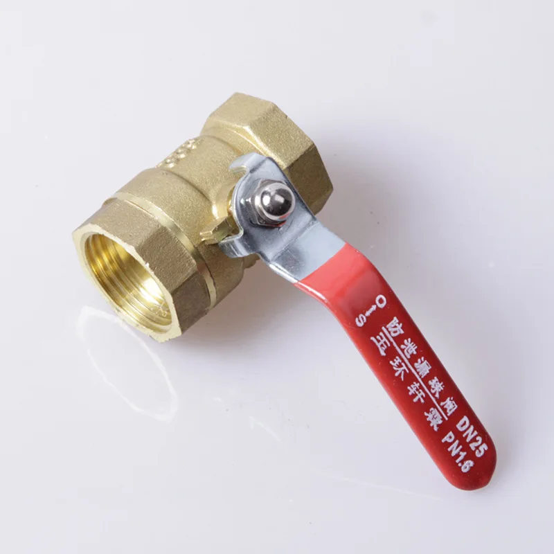 216 copper ball valve double inner wire ball valve 4 points -2 inch inner teeth button copper valve