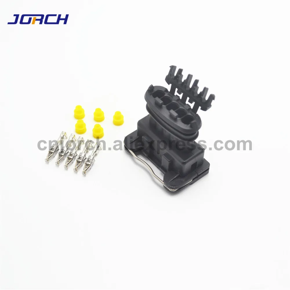 5 Sets 5 Pin tyco electric housing plug Junior Power Timer JPT AMP Female Sealed Automotive Connector 282193-1