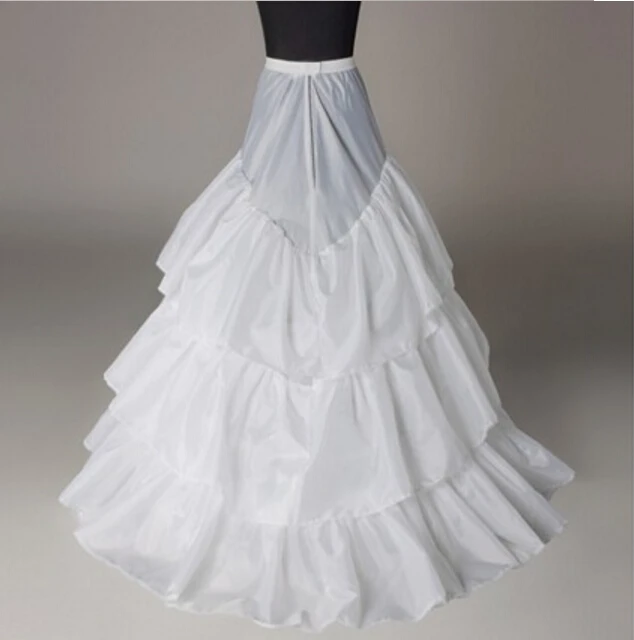 Petticoat Groothandel De Bridal Petticoat Drie Cirkels Sweep Trein Onderrok Petticoat voor Trouwjurk Voering Accessoires