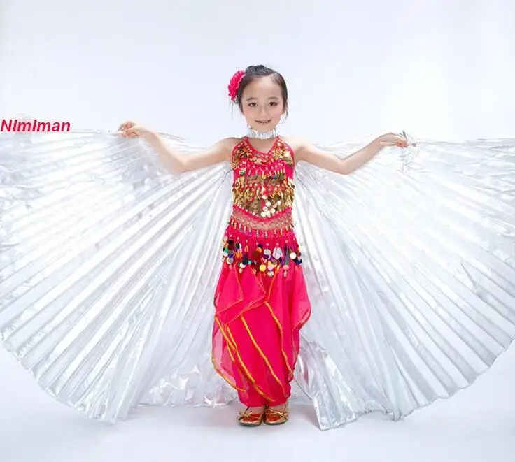 Hot Sale Girls Handmade Belly Dance Isis Wings Children Angel Kids Belly Dance Isis Wings Two Colors on Sale Without Stick