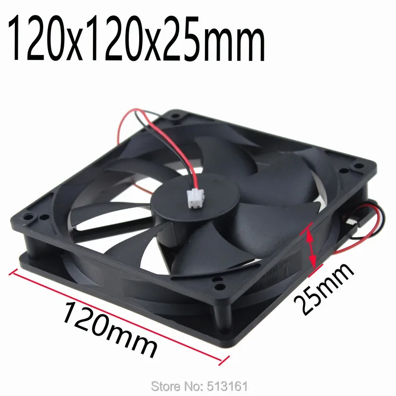 10 Cái 120 mét 12 cm Tiếng Ồn Thấp 12 V 120x120x25 mét Không Chổi Than Quạt Làm Mát 120 mét