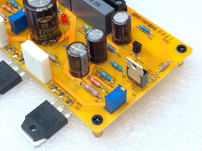 1 قطع 25 واط 1969 إخراج الصوت أنبوب + على njw0281 أنبوب tip41c الطبقة نقية عالية الطاقة مجلس