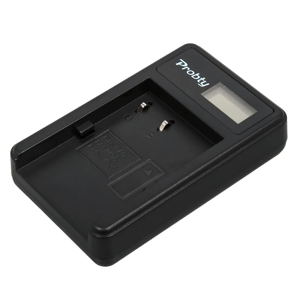 Probty 1Pcs 7.4V 2600mh BP-511 BP 511 BP511 Batterie + LCD USB Chargeur pour appareil photo Canon EOS 40D 300D 5D 20D 30D 50D G6 G5 G3 G2 G1
