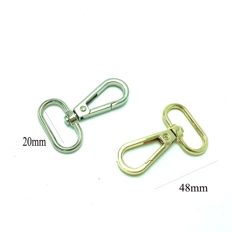 

20*48mm Bag Clasps Lobster Swivel Trigger Clips Snap Hook For DIY Accessories Keychain Parts