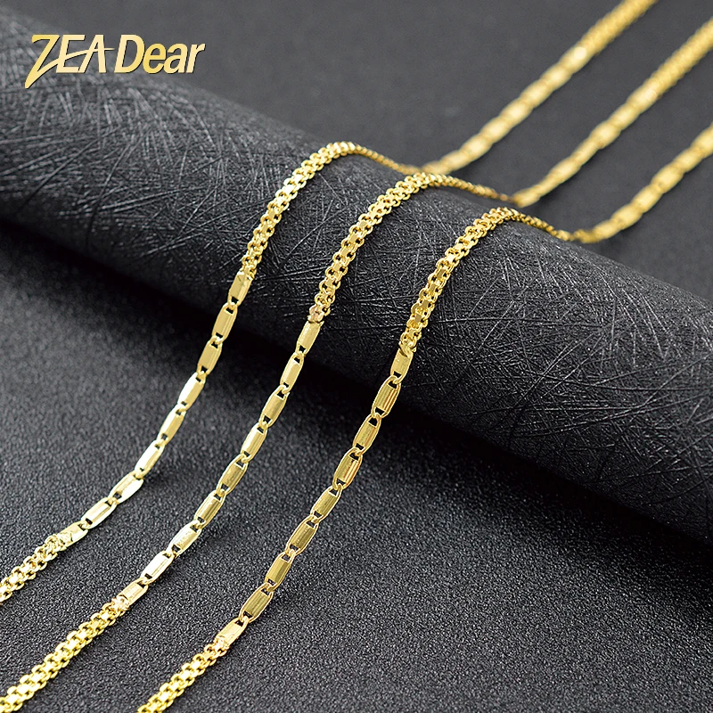 ZEA Dear Jewelry Bohemia Jewelry Link Chain Necklace Geometric Necklace For Women Copper Jewelry For Engagement Jewelry Findings