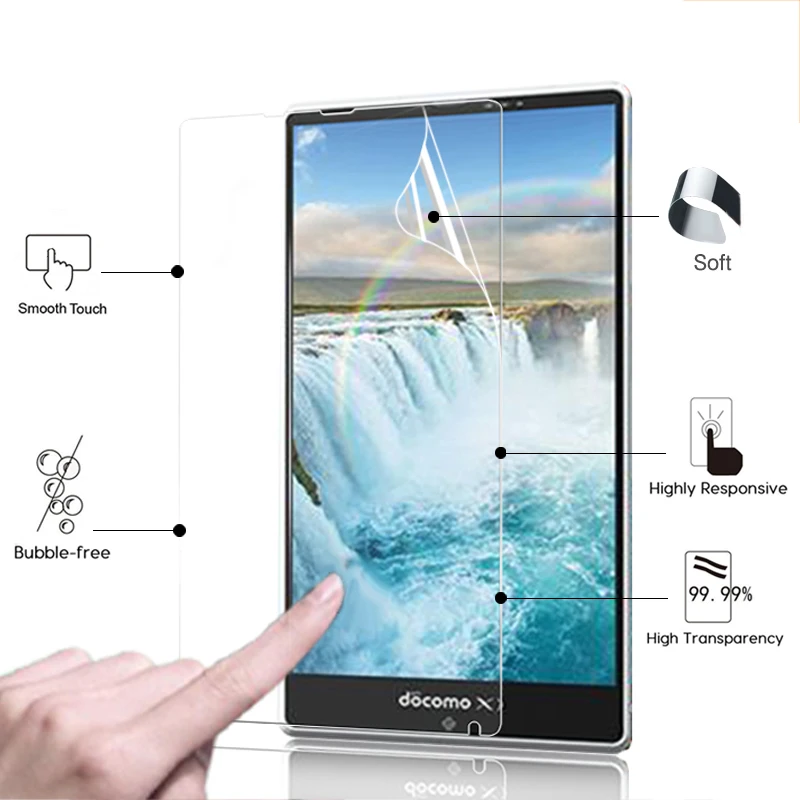 Premium HD lcd Glossy screen protector film For Docomo AQUOS PAD SH-06F 7.0