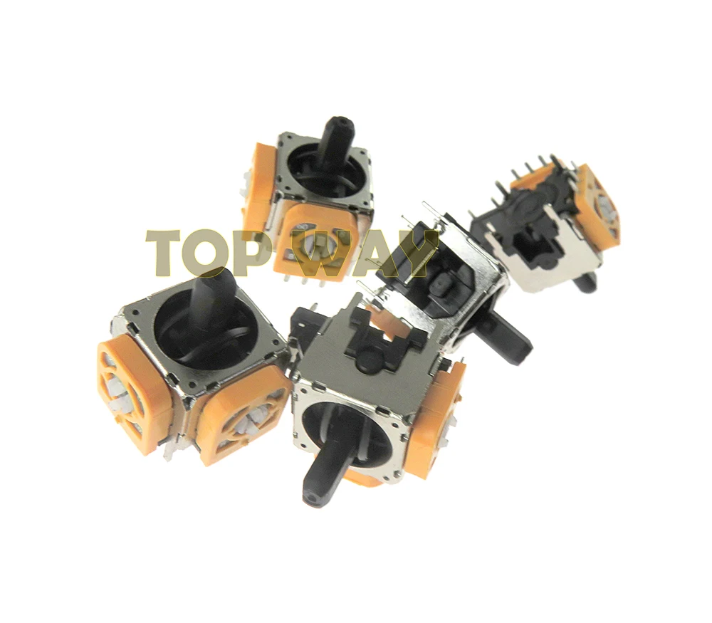 Reemplazo de Joystick analógico basculante 3D Original, 2 uds., amarillo, para PlayStation 4, PS4, controlador inalámbrico Con