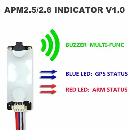 APM 2,8 APM2.6/2,5/MWC светодиодный ллер полета звуковой и световой индикатор LED & зуммер Индикатор