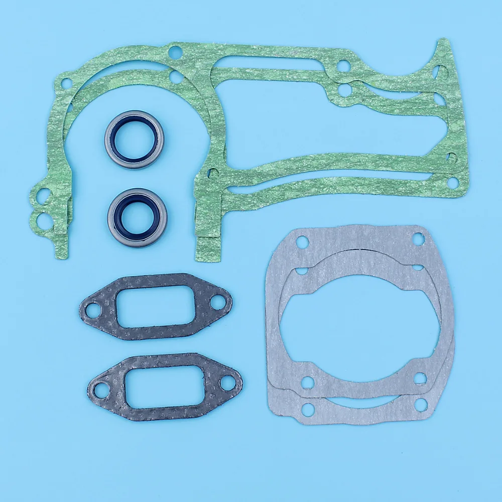 Crankcase / Muffler / Cylinder Gasket Oil Set For Husqvarna 365,371 K,375 K,362 XP, 372 XP TORQ Chainsaw 503627201,503260301