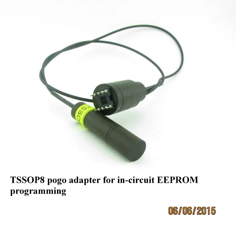 

TSSOP8 pogo adapter for in-circuit EEPROM programming without LED