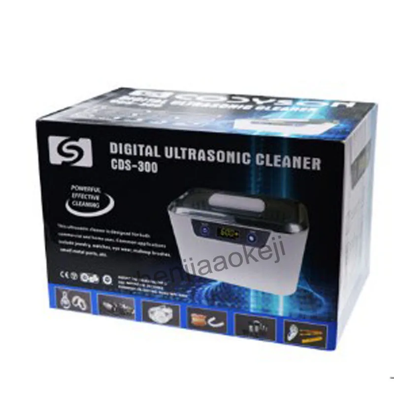 Pulitore ad ultrasuoni macchina per la pulizia ad ultrasuoni per uso domestico occhiali orologio gioielli serbatoio di pulizia in acciaio inossidabile CDS-300 110v/220v