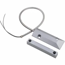 Zinc Alloy Wired Magnetic Roller Shutter metal gate Door window Sensor Contact Switch Detector NO NC available