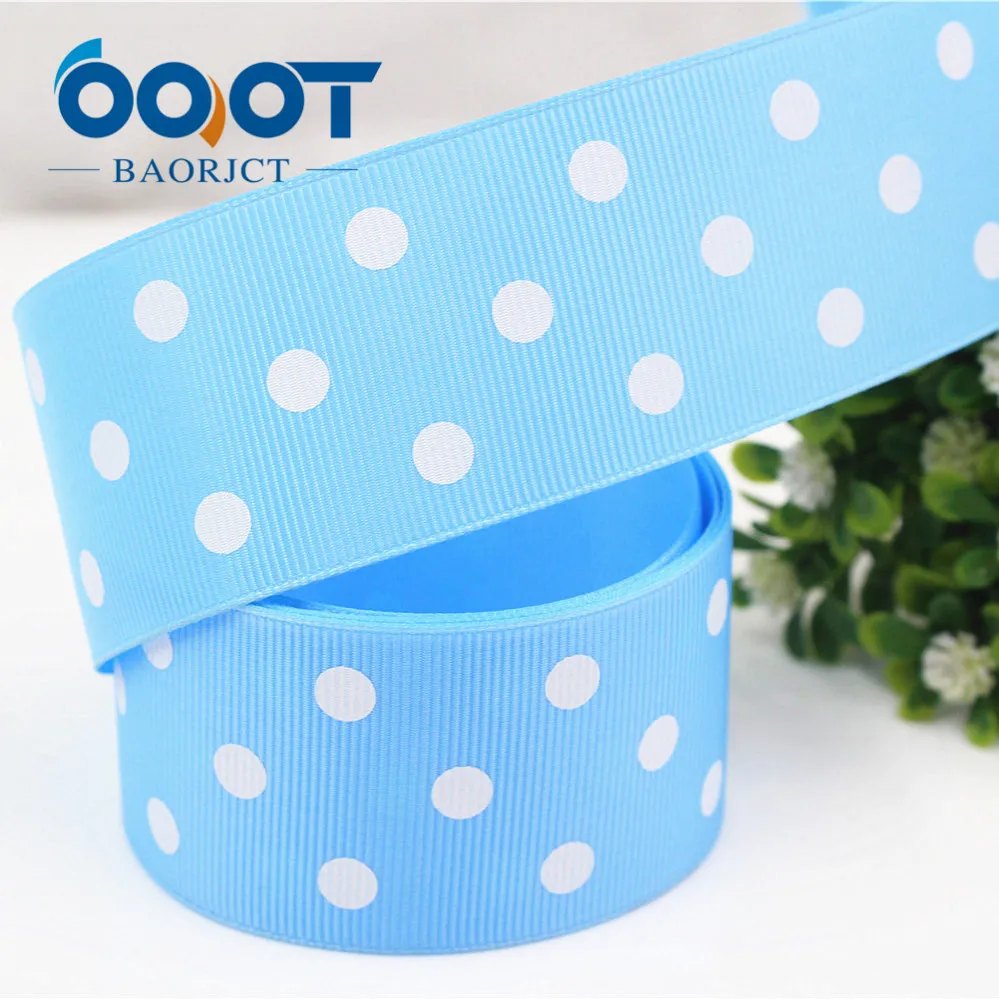 OOOT BAORJCT 176181,10 yards 38MM DOTS Printed grosgrain ribbon, DIY handmadeHair accessories Material wedding gift wrap