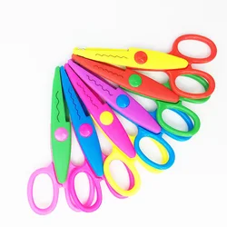 1 Pcs 6 Styles Selection Lace DIY Plastic Metal Scissors Scrapbook Paper Photo Tools Diary Decoration Safety Scissors