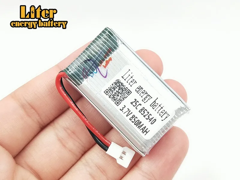 5pcs 3.7v 850mah 852540 Battery Lipo Battery for Syma X5C-1 X5C X5 X5SC X5SW X6SW H9D H5C Drone Parts RC Drones Quadcopter