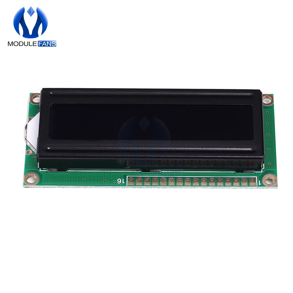 5V Screen Digital LCD 16x2 Red Character Dot Matrix 1602 Red Display Module Black Background Parallel Port Electronic Board