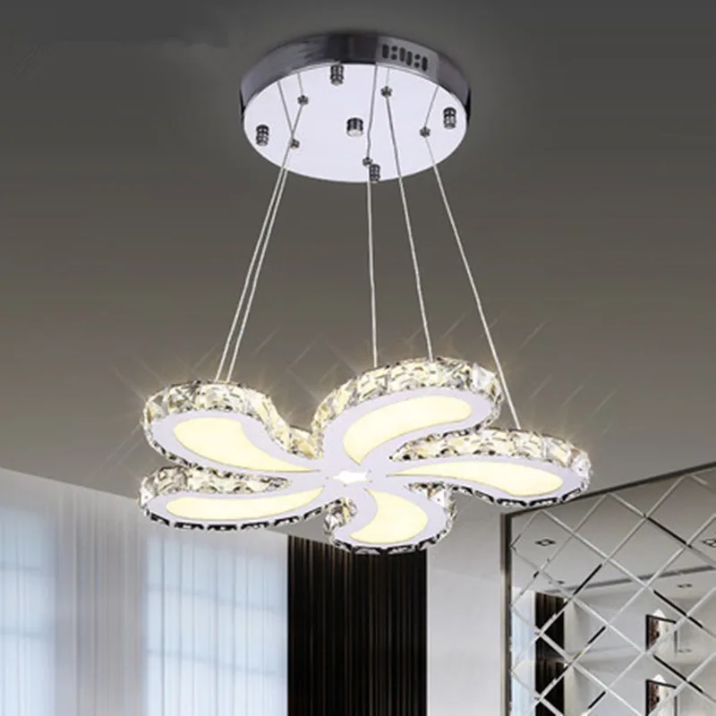 simple modern LED crystal lamp flower ceiling lamps warm living room bedroom study lighting ceiling light ZA923147