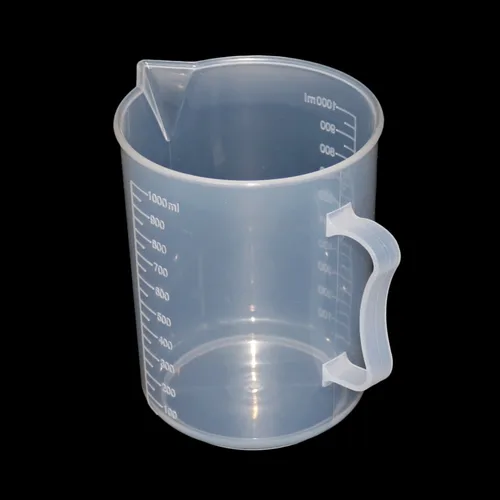 Taza medidora de plástico transparente para laboratorio de cocina, contenedor volumétrico graduado, herramienta, 250/500/1000/2000ml, 1 Uds.