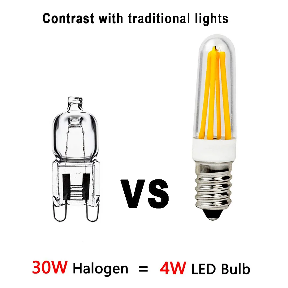 Ultra Bright E12 E14 Led Lamp AC220V 110V 2W 4W Filament light 360 Degree LED Bulb Replace Halogen 40W Chandelier Lights