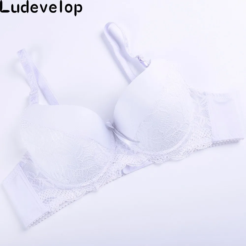 Ludevelop ABC sexy bra lace push up women underwear cotton refreshing bras France lingerie for women