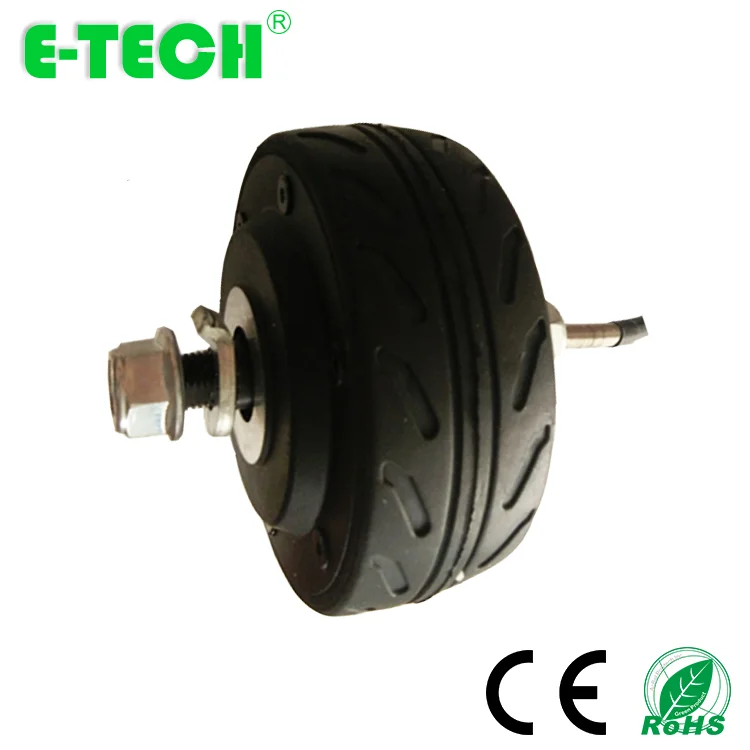 CE High quality 4 inch 24v 36v brushless gearless single/double shaft hub motor