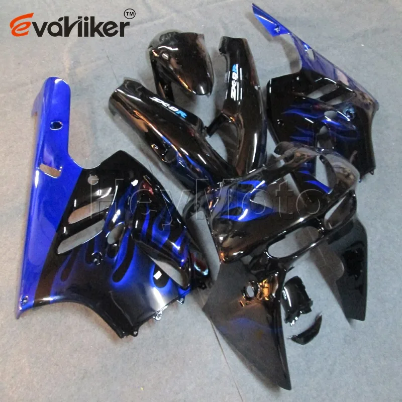 ABS Plastic fairing for ZX9R 1994 1995 1996 1997 blue flames ZX 9R 94 95 96 97 motorcycle Fairing hull