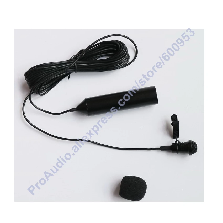 MICWL ME5 Cardioid Mic Phantom Power XLR 3Pin Lavalier Microphone with Lapel Clips Windscreen 5m cable