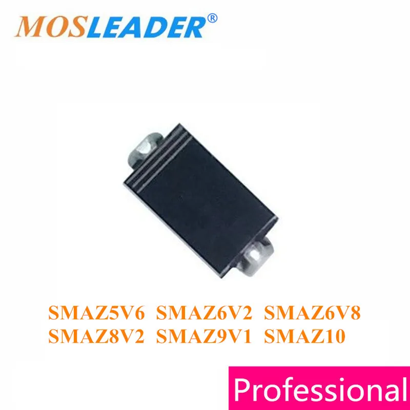 

Mosleader 1800PCS SMA SMAZ5V6 SMAZ6V2 SMAZ6V8 SMAZ7V5 SMAZ8V2 SMAZ9V1 SMAZ10 SMAZ10V DO214AC Made in China