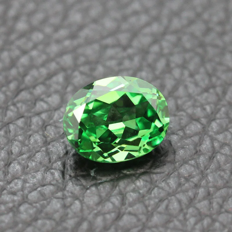 Tsavorite green garnet faceted created gemstone beads for jewelry making DIY gem stone loose gemstones AAA top quality