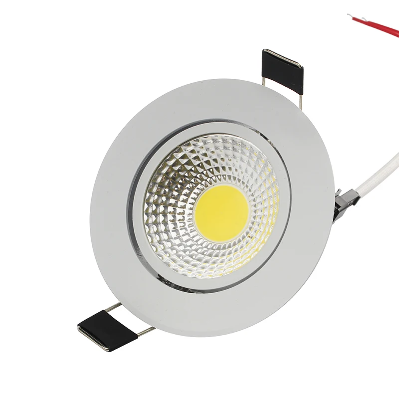 Oprawa LED typu Downlight Super Heldere Verzonken LED oprawa punktowa COB 5 W 7 W 9 W 12 W reflektor LED dekoracyjna lampa plafonowa AC/DC 12 V