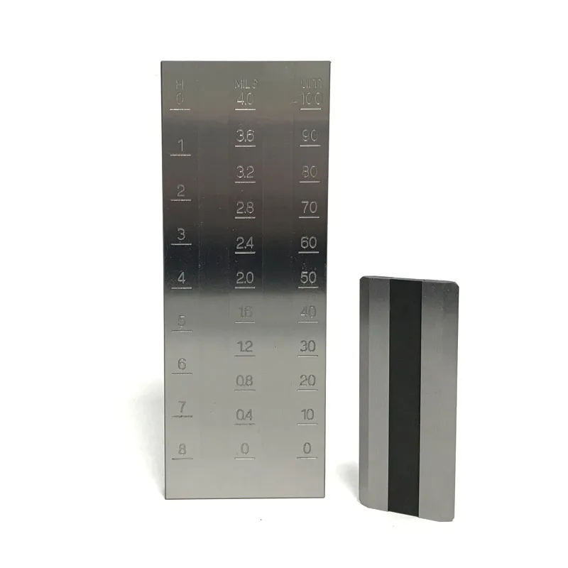 0-100 0-25 0-15 0-50 um PUSHEN Double Groove High Precision Coatings Scraper Fineness Meter PS2440 PS2441 PS2442 PS2443