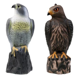 Lifelike Eagle Decoys Hawk Scarecrow with Bright Eyes - Home Garden Decoration Lawn Ornaments Tree Decor