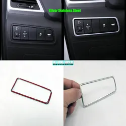 Headlight Lamp Switch Button Frame Cover Car Interior Trims car-Styling Stainless Steel 2015 2016 2017 for Hyundai Tucson TL