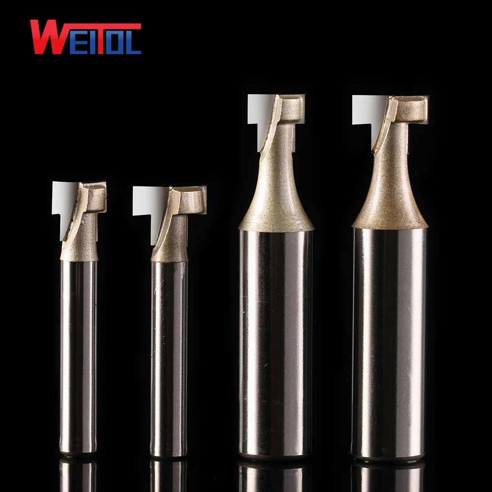 Weitol 1pcs 1/2 inch tungsten carbide keyhole cutter woodworking tools T-slot cutter CNC router bits for wood