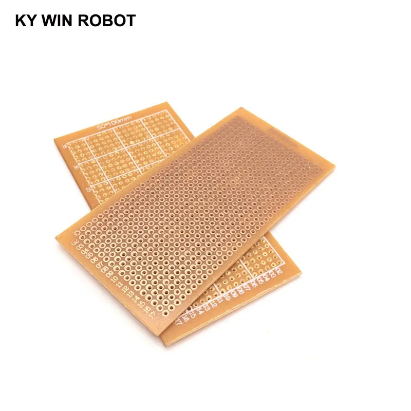 5PCS/LOT DIY 5*10cm Prototype Paper Copper PCB Universal Experiment Matrix Circuit Board 5x10cm