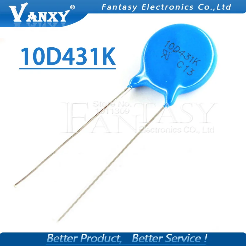 10pcs varistor 10D431K 430V piezoresistor 10D431