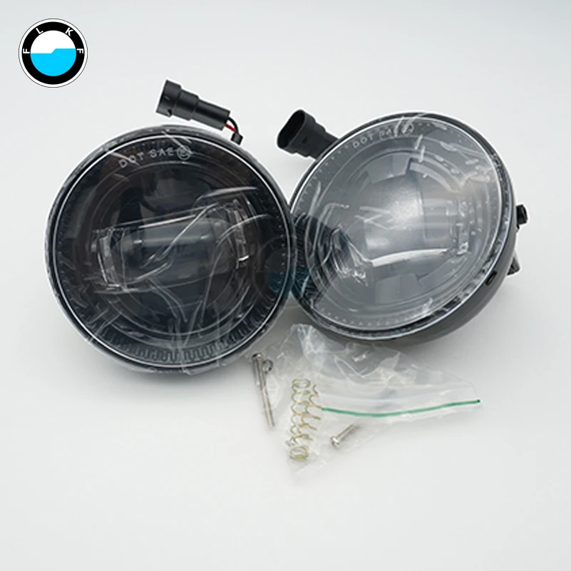 Round Led Fog Lights Replacement Bulb For Ford F150 2015 2016 2017  1 pair 30W Fog Lights For Ford.