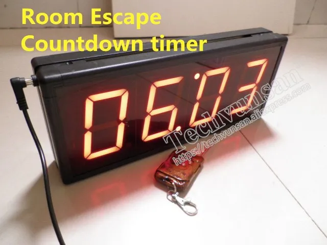 Laser array controller Countdown timer Time of penalty Human secrets escape room props big screen